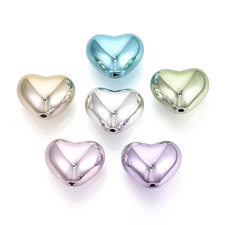 Plating Opaque Acrylic Beads PACR-T018-05M-1