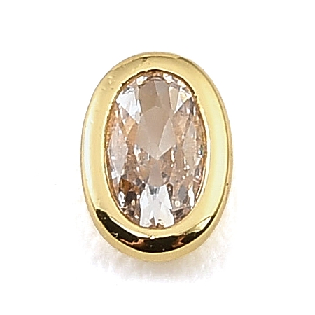 Brass Pave Cubic Zirconia Cabochons CU-CBA30E8-04G-05-1
