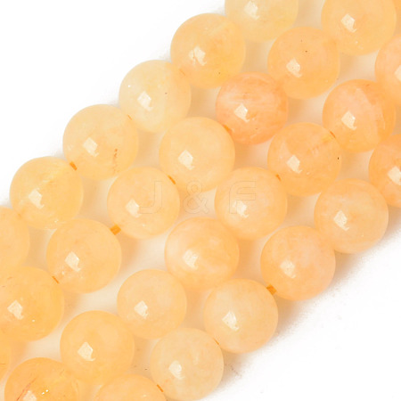 Natural Quartz Beads Strands X-G-R479-8mm-08-1