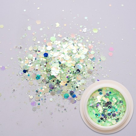 Holographic Nail Glitter Powder Flakes MRMJ-T063-361D-1