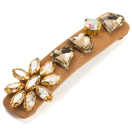 Alloy & Glass Rhinesttone Alligator Hair Clips PW-WG027CA-05-1