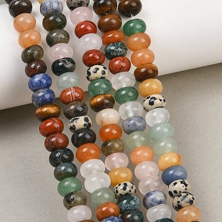 Natural Mixed Stone Beads Strands GG-CBAD029-B03-5x8mm-1