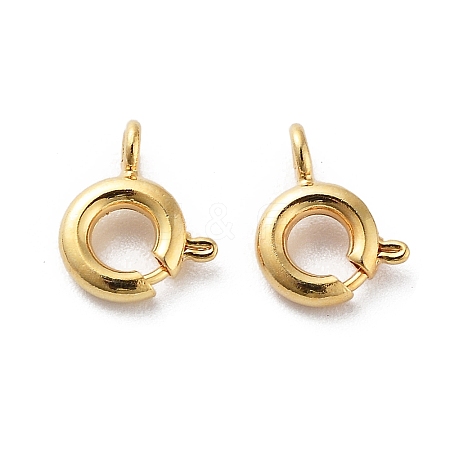 Brass Spring Ring Clasps LS-KK-G479-01B-G-1