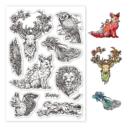 Custom PVC Plastic Clear Stamps DIY-WH0448-0610-1