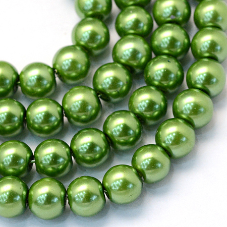 Baking Paint Glass Pearl Bead Strands LS-HY-Q003-3mm-13-1