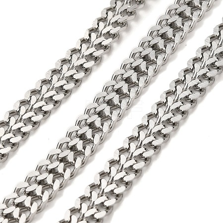 304 Stainless Steel Curb Chains CHS-C013-01E-P-1