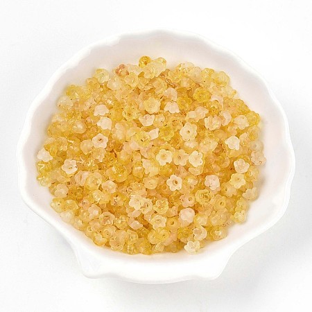 Frosted Transparent Acrylic Beads X-OACR-N137-72G-1