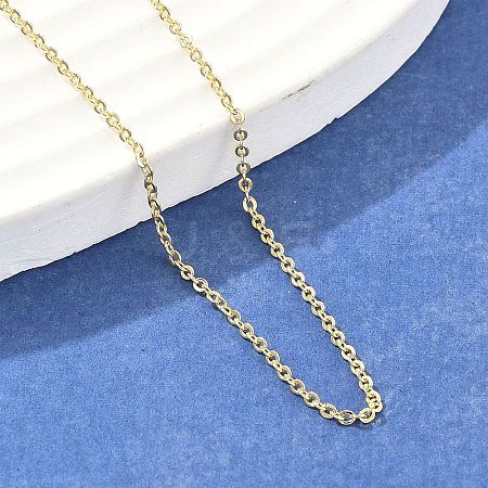 Brass Cable Chains Necklace for Women NJEW-P265-08G-1