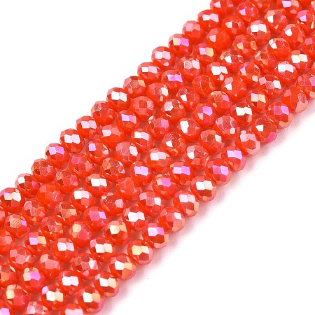 Electroplate Glass Beads Strands EGLA-A044-P2mm-B03-1