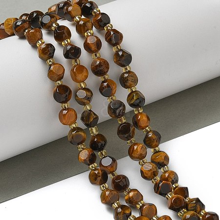 Natural Tiger Eye Beads Strands G-K387-A04-01-1