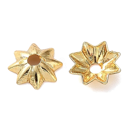 Brass Bead Caps KK-C260-17G-1