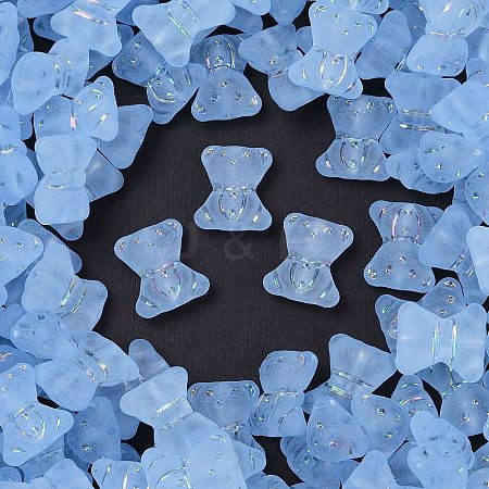 Frosted Transparent Acrylic Beads X1-OACR-P029-20B-04-1