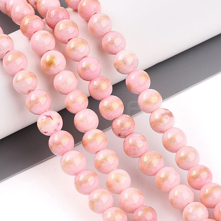 Natural Mashan Jade Beads Strands G-A255-A01-02B-1