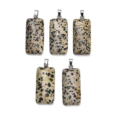 Natural Dalmatian Jasper Pendants GG-CBAA0EE-01P-09-1