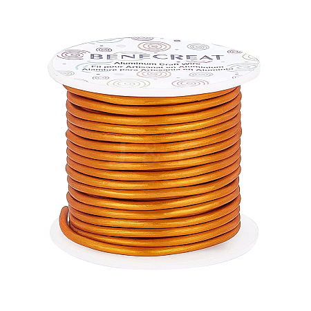 BENECREAT Matte Round Aluminum Wire AW-BC0003-30C-3.0mm-1