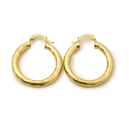 Brass Hoop Earring EJEW-P265-01G-1