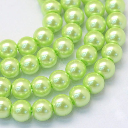 Baking Painted Glass Pearl Bead Strands HY-Q003-3mm-07-1