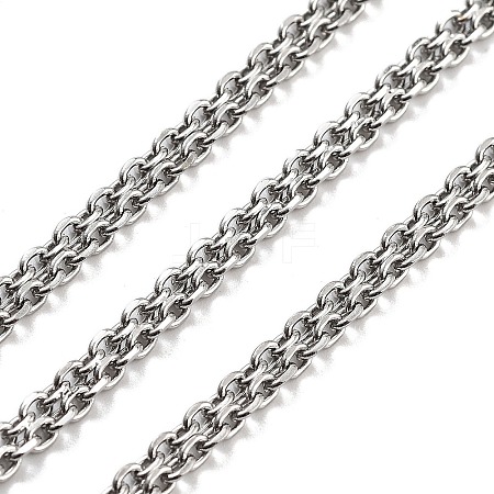 Non-Tarnish 304 Stainless Steel Cable Chain CHS-H026-07A-P-1