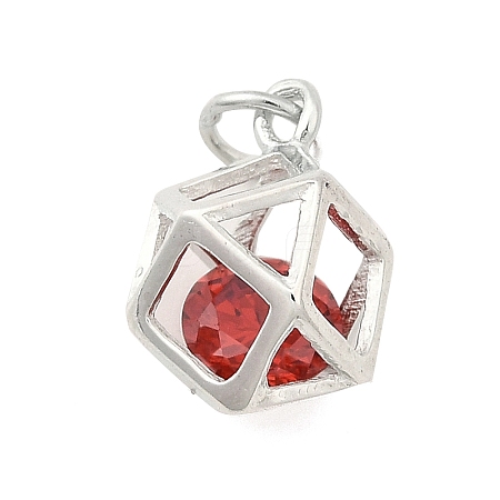 S925 Sterling Silver with Cubic Zirconia Charms LS-STER-Q006-07A-P-1