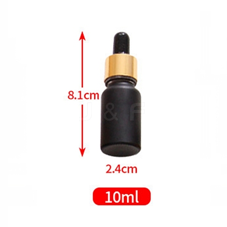 Empty Portable Frosted Glass Dropper Bottles MRMJ-WH0072-26E-1