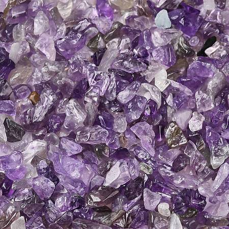 Natural Amethyst Chip Beads G-L453-06-1