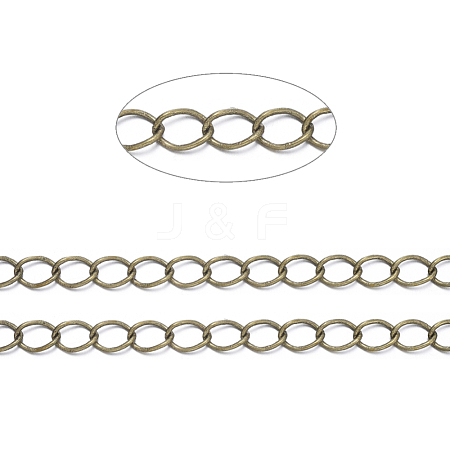 Brass Twisted Chains X-CHC-Q001-5x4mm-AB-1