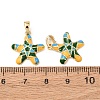 Sea Animals Brass Enamel Pendants KK-F917-01A-02-3