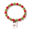 ABS Plastic Imitation Pearl  Stretch Bracelets BJEW-JB10941-3