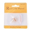 Brass Stud Earrings Findings X-KK-S345-191G-3