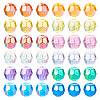  1080Pcs 12 Style Transparent Acrylic Beads PACR-TA0001-11-12