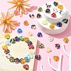 2 Strands Handmade Millefiori Glass Heart Bead Strands LK-CJ0001-01-6