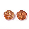 Spray Painted Glass Beads DGLA-R052-002-B09-3