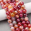 Natural Banded Agate Beads Strands G-B191-A01-10mm-1