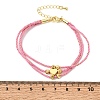 Polyester Multi-Strand Bracelets FB-CBA983F-02G-03-5