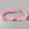 Women's Faux Suede Bowknot Stretchable Hat Band AJEW-WH0696-082D-1