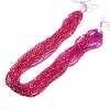 Baking Paint Transparent Glass Beads Strands DGLA-A035-T6mm-A03-2