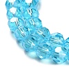 Electroplate Glass Bead Strands X-EGLA-R015-8mm-12-3