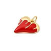 Brass Enamel Pendants KK-I359-17G-03-2