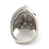 316 Stainless Steel Skull Finger Ring RJEW-C030-07E-AS-3