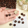 1-Hole Plastic Buttons BUTT-CA0001-34C-3