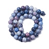 Ombre Effect Dyed Glass Beads Strands X-GLAA-T031-01O-04-3