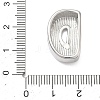 Brass Initial Beads KK-B167-27P-01D-3