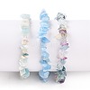 Chips Natural Mixed Stone Stretch Bracelets X-BJEW-JB05643-2