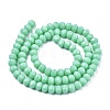 Opaque Solid Color Imitation Jade Glass Beads Strands EGLA-A044-P1mm-D14-2