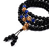 3-Loop Wrap Style Buddhist Jewelry BJEW-S140-15A-4
