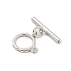 Brass Toggle Clasps KK-A223-08P-8