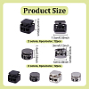 24Pcs 4 Styles Alloy Spring Cord Locks FIND-NB0006-33-2