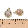 Natural Mixed Stone Faceted Teardrop Pendants G-U028-02G-4