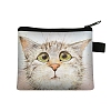 Cute Cat Polyester Zipper Wallets ANIM-PW0002-28Q-1