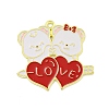 Valentine's Day Alloy Enamel Pendants ENAM-Z015-03G-06-1